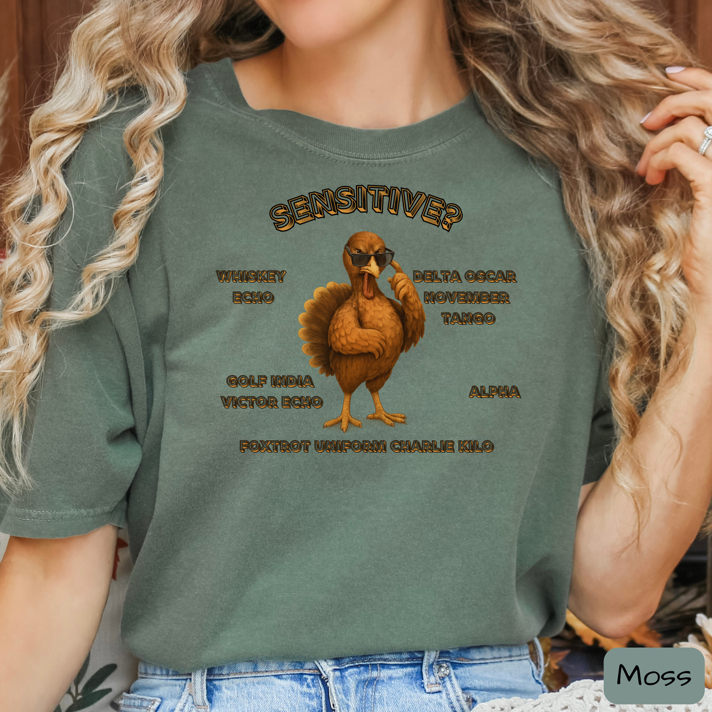 Sensitive Turkey We Don't Give a .... Shirt, Funny Thanksgiving Tee, WDGAF, Trending T-Shirt